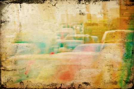 Grunge blurred city backgroundの写真素材