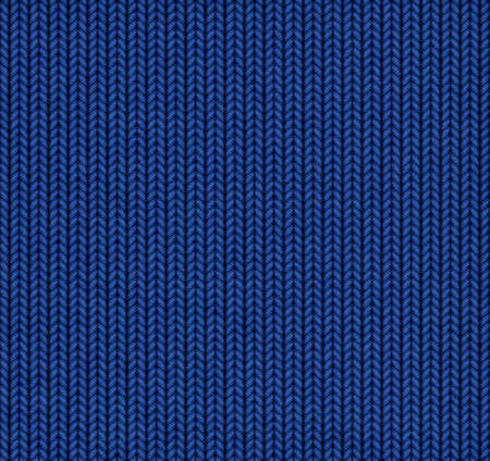blue knitted texture backgroundの写真素材