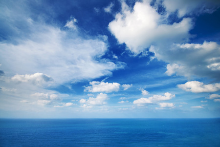 sea and blue sky, sun daylight relaxation landscape viewpointの写真素材