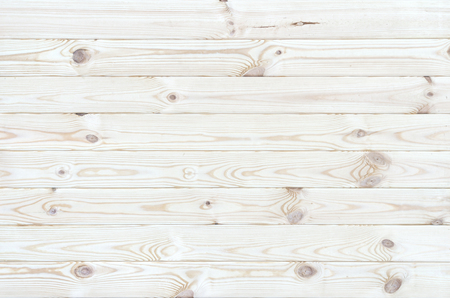 wooden plank texture, white painted vintage background top viewの写真素材