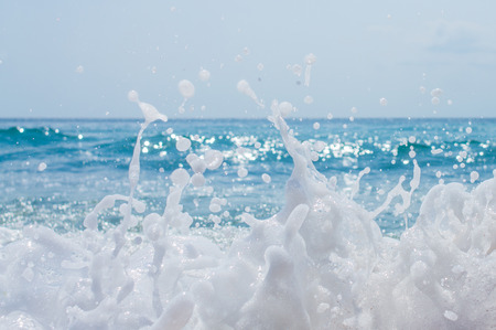 sea wave splash on the beach