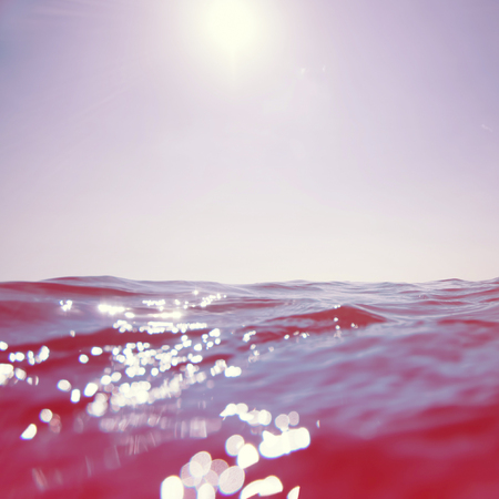 underwater and sky abstract backgroundの写真素材