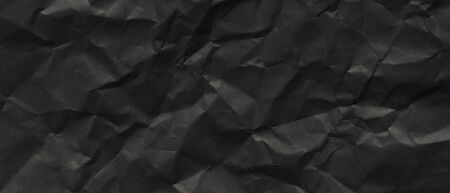black paper texture background, crumpled patternの写真素材