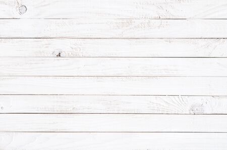 white wood texture background, table top viewの写真素材