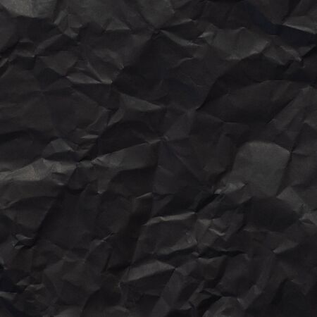black paper texture background, crumpled patternの写真素材