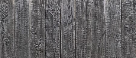 dark wood texture background, wide wooden plank panel patternの写真素材