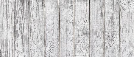 white wood texture background, wide wooden plank panel patternの写真素材