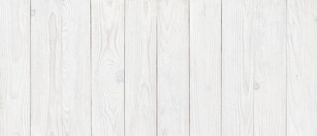 white wood texture background, wide wooden plank panel patternの写真素材