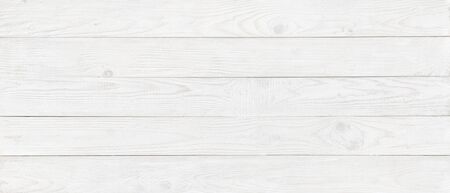 white wood texture background, wide wooden plank panel patternの写真素材