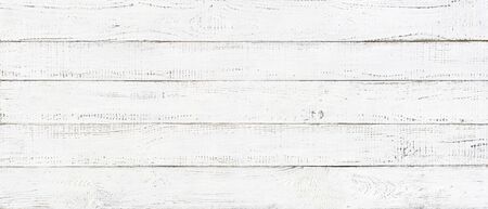 white wood texture background, wide wooden plank panel patternの写真素材