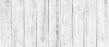 white wood texture background, wide wooden plank panel patternの写真素材