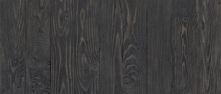 dark wood texture background, wide wooden plank panel patternの写真素材