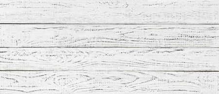 white wood texture background, wide wooden plank panel patternの写真素材