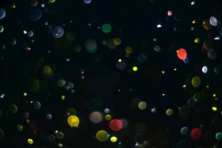 abstract bokeh background, colorful particlesの写真素材