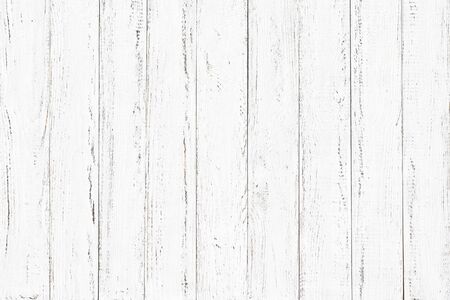 wood texture, old wood board pattern, white background with copy spaceの写真素材