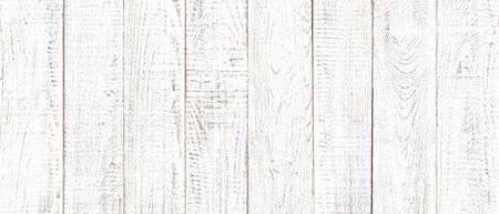 wood texture, old wood board pattern, white background with copy spaceの写真素材