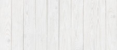 white wood texture background, wide wooden plank panel patternの写真素材