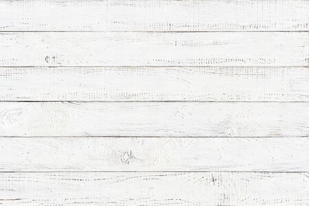 white wood texture, old wood board pattern, copy spaceの写真素材