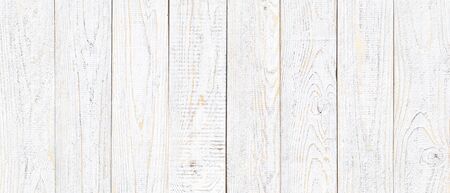 wood texture, old wood board pattern, white background with copy spaceの写真素材