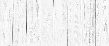 wood texture, old wood board pattern, white background with copy spaceの写真素材