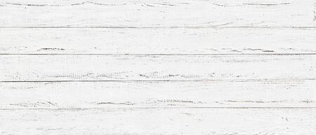 white wood texture background, wide wooden plank panel patternの写真素材