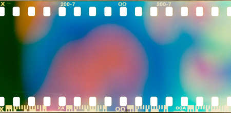 film strip texture with light leaks, abstract backgroundの写真素材