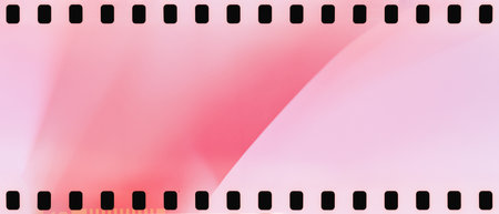real film strip texture with burn light leaks, abstract backgroundの写真素材