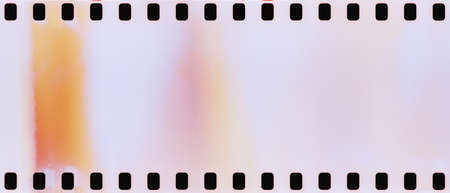 real film strip texture with burn light leaks, abstract backgroundの写真素材