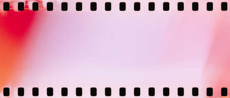 real film strip texture with burn light leaks, abstract backgroundの写真素材