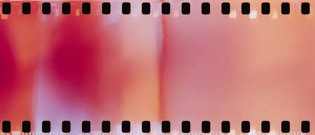 real film strip texture with burn light leaks, abstract backgroundの写真素材