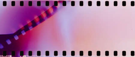 real film strip texture with burn light leaks, abstract backgroundの写真素材