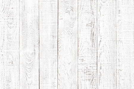 wood texture, old wood board pattern, white background with copy spaceの写真素材