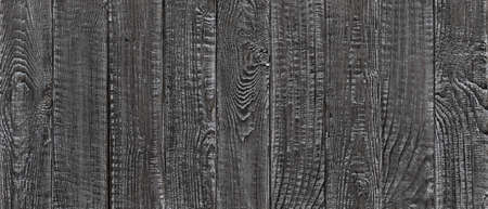 dark wood texture background, wide wooden plank panel patternの写真素材