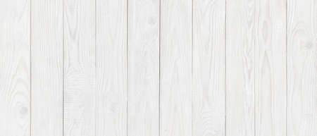 white wood texture background, wide wooden plank panel patternの写真素材