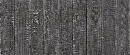 dark wood texture background, wide wooden plank panel patternの写真素材