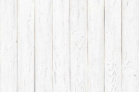 wood texture, old wood board pattern, white background with copy spaceの写真素材