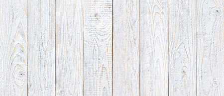 white wood texture background, wide wooden plank panel patternの写真素材