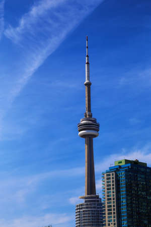 CN Tower on a bright sunny dayのeditorial素材