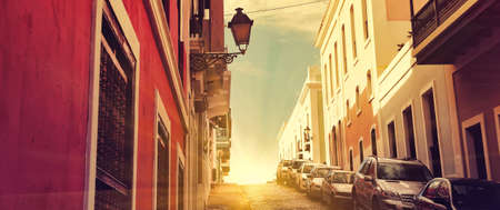 San Juan Streets - Early Sunsetの写真素材