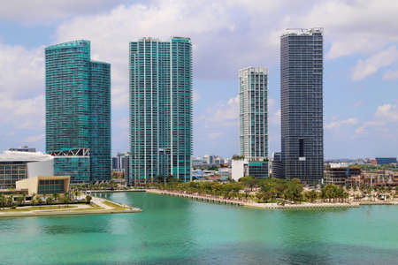 Miami Condominiums and apartment buildingsの写真素材