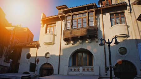 Santiago De Chile on a sunsetのeditorial素材