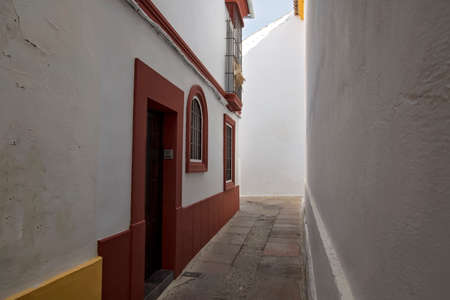 Cordoba streets on a sunny day in historic part of townの写真素材