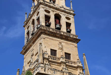 Mezquita Cathedral of Cordoba on a bright sunny dayの写真素材