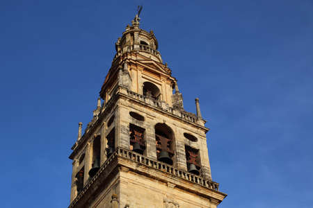 Mezquita Cathedral of Cordoba on a bright sunny dayの写真素材