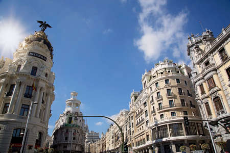 Streets of Madrid in Historic part of the City