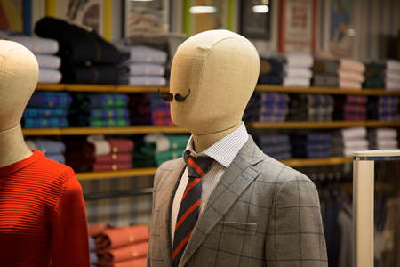 Mannequin displaying fashionable clothesの写真素材