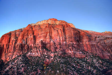 Scenic Zion Park Scenic Landscapes at sunsetの写真素材