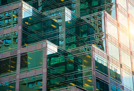 Skyline of Toronto financial districtの写真素材