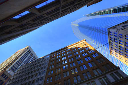 Toronto skyline in financial districtの写真素材
