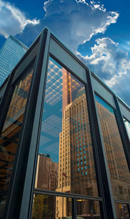 Skyline of Toronto financial districtの写真素材